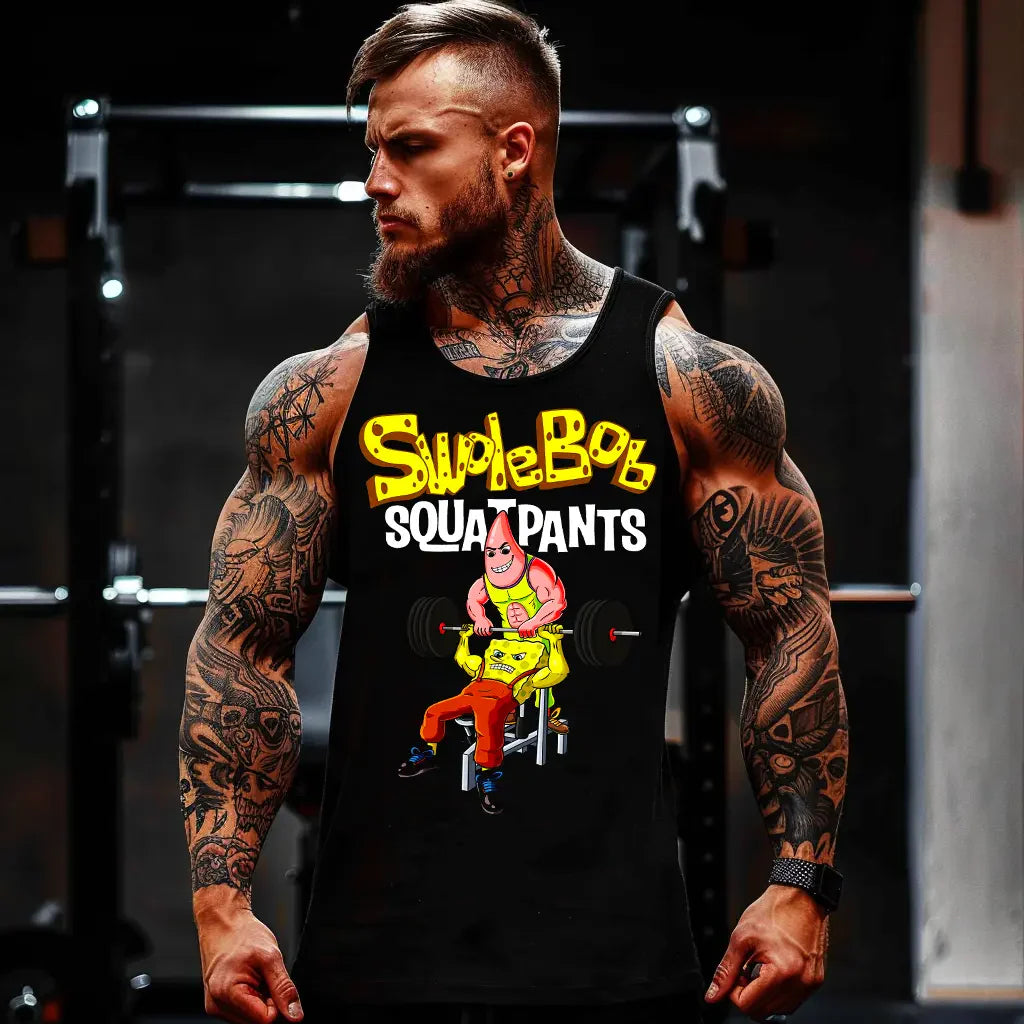 Αμάνικο classic Maieuri Suplebob Squatpants
