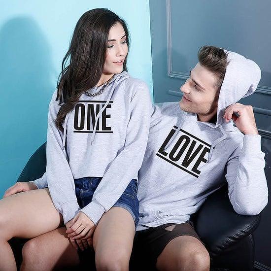 Φούτερ για ζευγάρια One Love