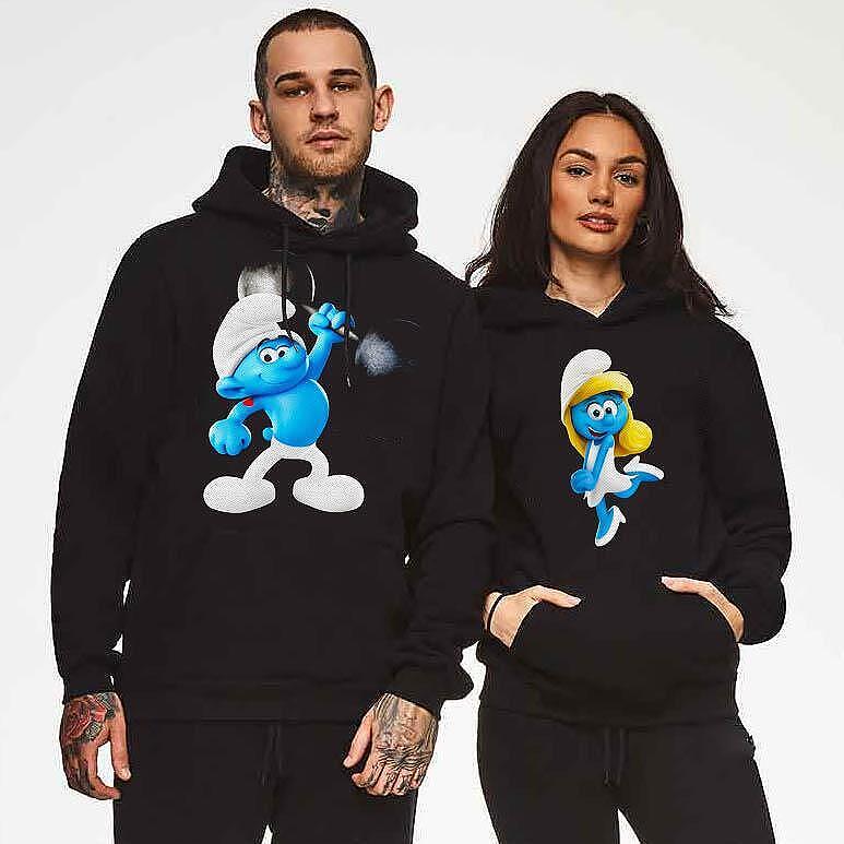 Φούτερ για ζευγάρια Smurf Love