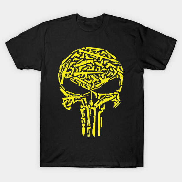 Μπλουζάκι Skull Yellow
