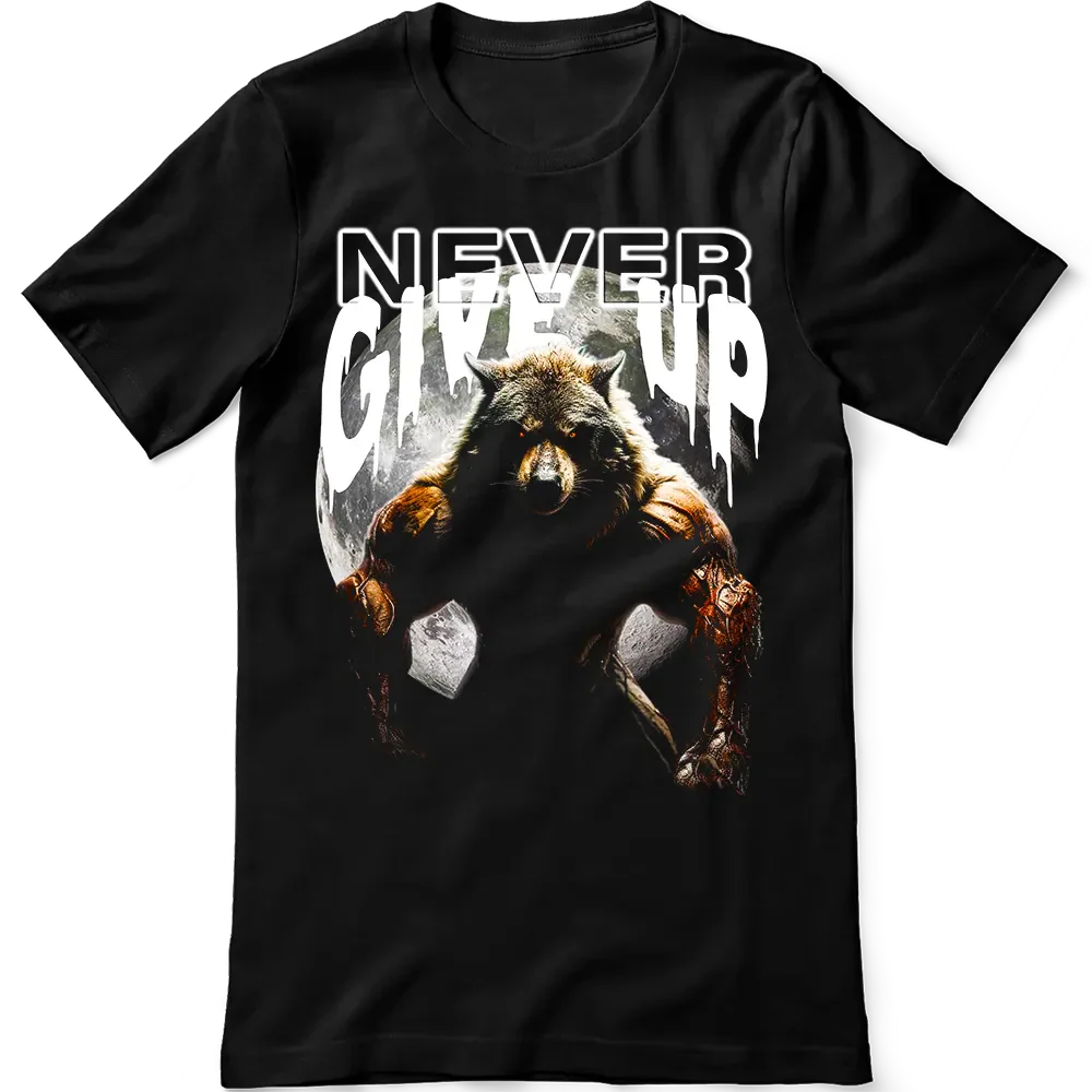 Μπλουζάκι Never Give Up Wolf