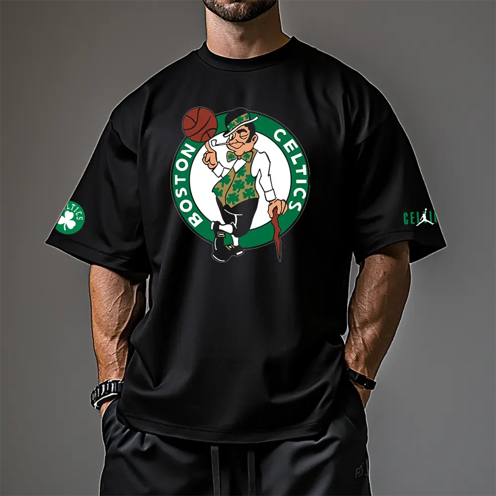 Oversized μπλουζάκι Boston Logo
