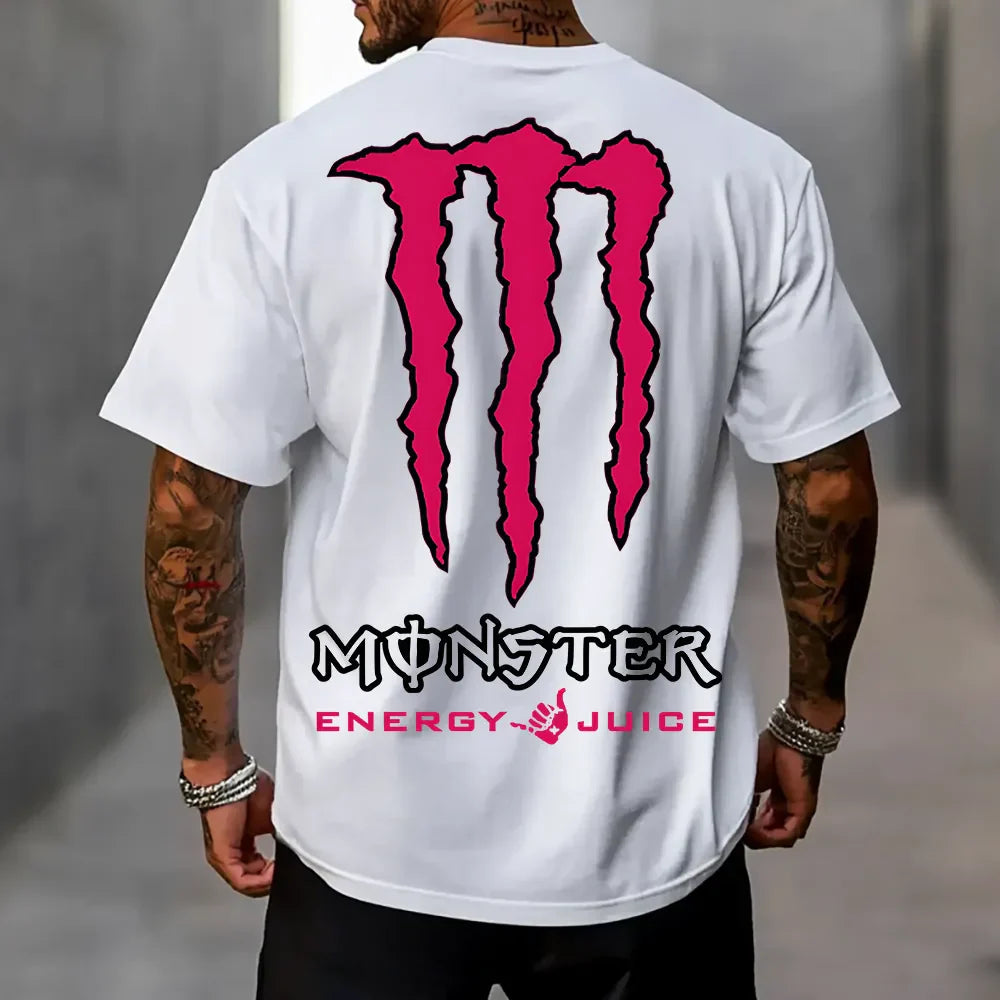 Oversized Μπλουζάκι Monsterrrr Wh