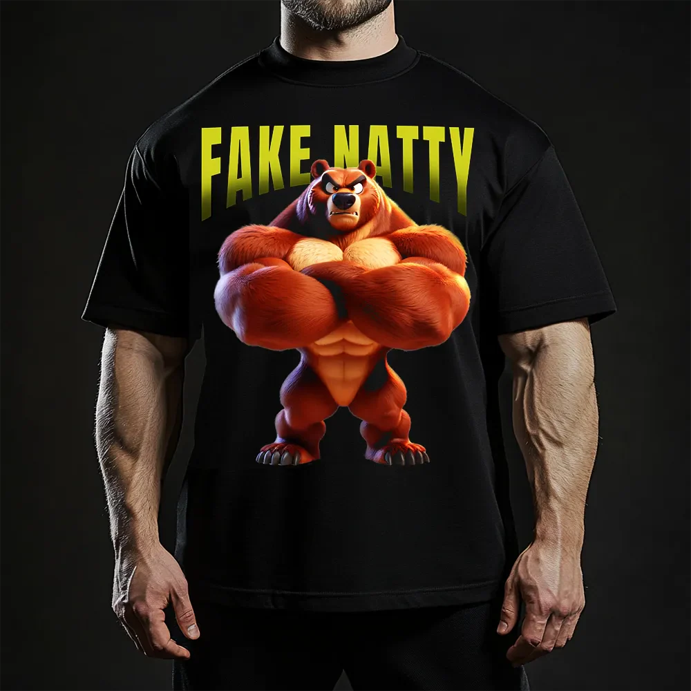 Oversized Μπλουζάκι Fake Natty