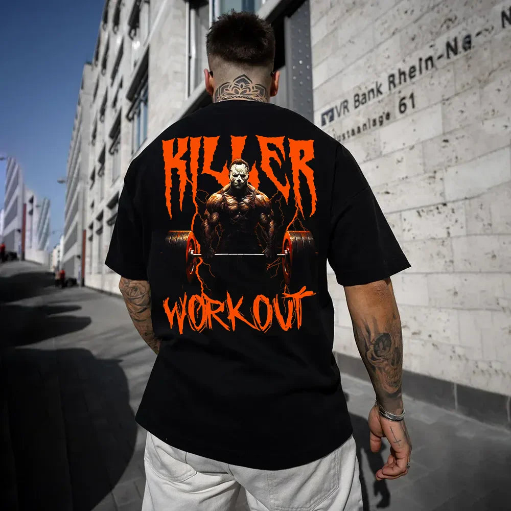 Oversized μπλουζάκι Killer Workout