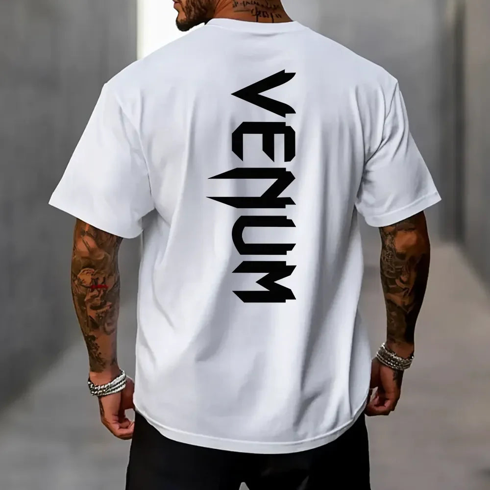 Oversized μπλουζάκι VenuuUFC Μπλε λευκό 2