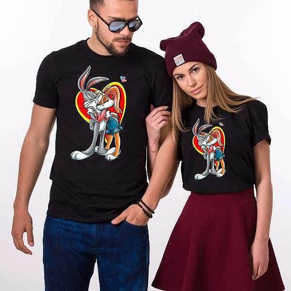 Κοντομάνικα για ζευγάρια Bunny Love