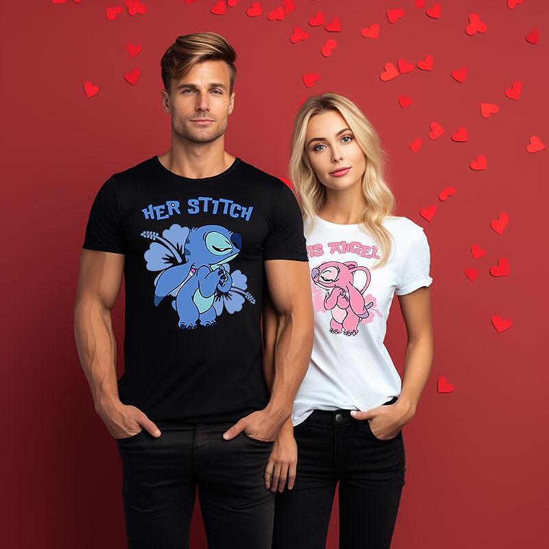 Κοντομάνικα Για Ζευγάρια Her Stitch