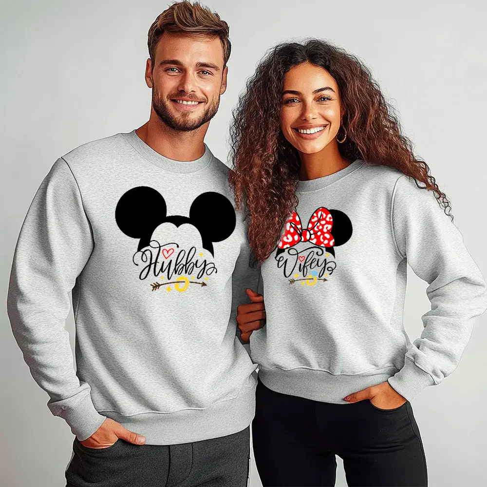 Unisex μπλούζες για ζευγάρια Hubby / Wifey