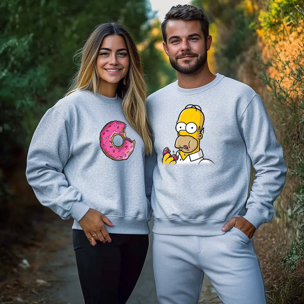 Unisex μπλούζες για ζευγάρια Simpson