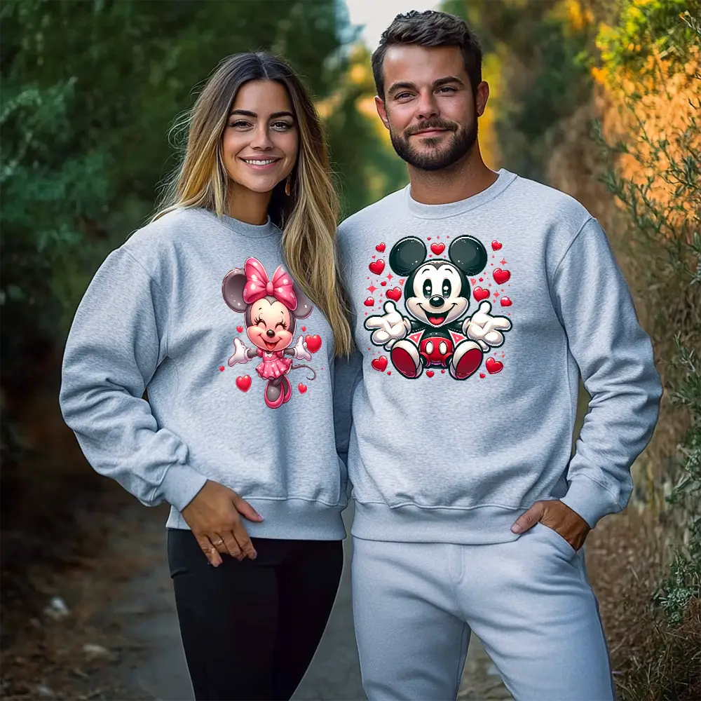 Unisex μπλούζες για ζευγάρια Her M & His M