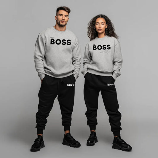 Σετ για ζευγάρια Φούτερ + Παντελόνια The Boss The Boss Lady