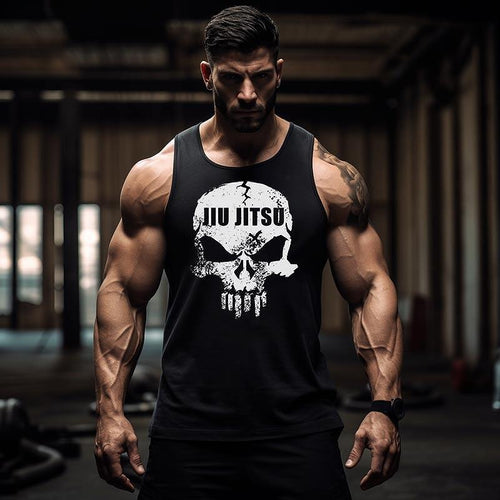 Αμάνικο classic Jiu Jitsu Skull