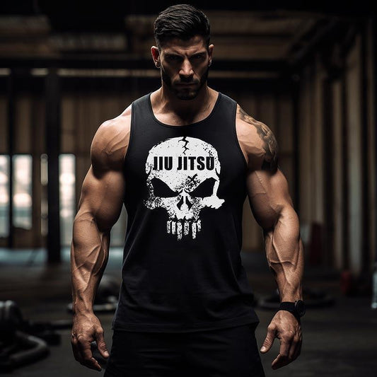 Αμάνικο classic Jiu Jitsu Skull