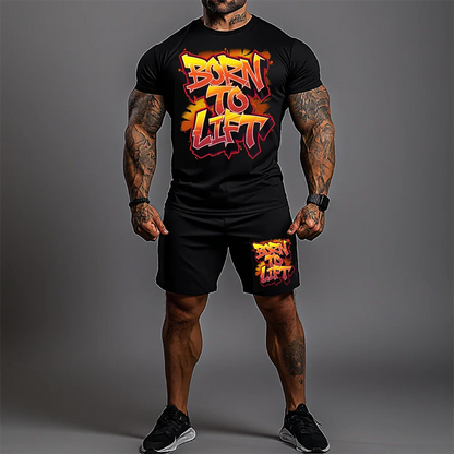 Σετ Με Κοντομάνικο Born To Lift