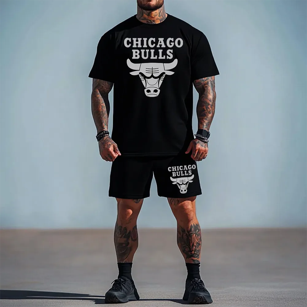 Σετ με κοντομάνικο Bulls Silver