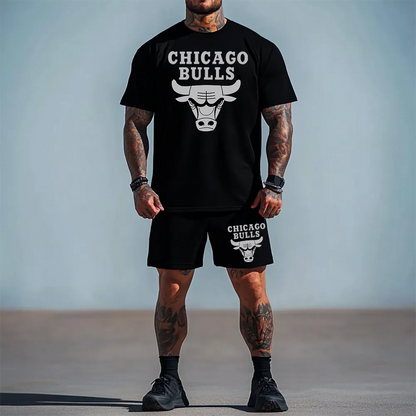 Σετ με κοντομάνικο Bulls Silver