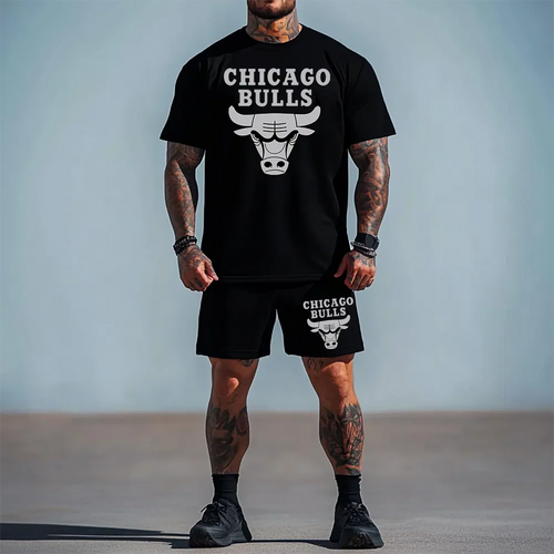 Σετ με κοντομάνικο Bulls Silver