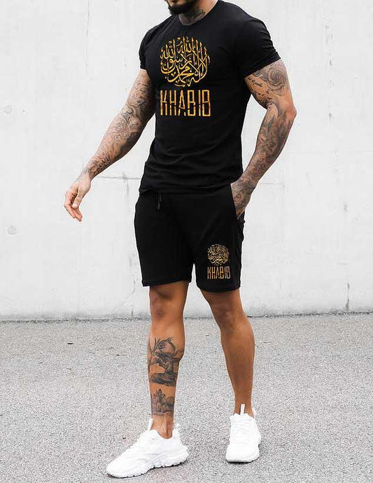 Σετ με κοντομάνικο Khabib Gold