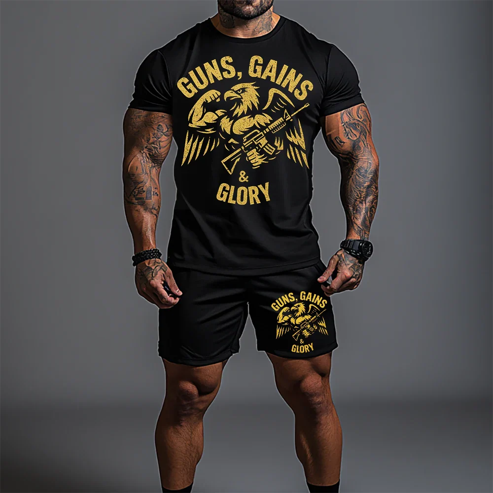 Σετ με κοντομάνικο Guns Gains Glory