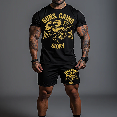 Σετ με κοντομάνικο Guns Gains Glory