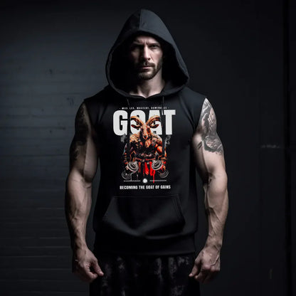Αμάνικο Φούτερ Gym Goat Sleeveless