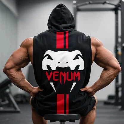 Αμάνικο φούτερ Venu Red White Plus