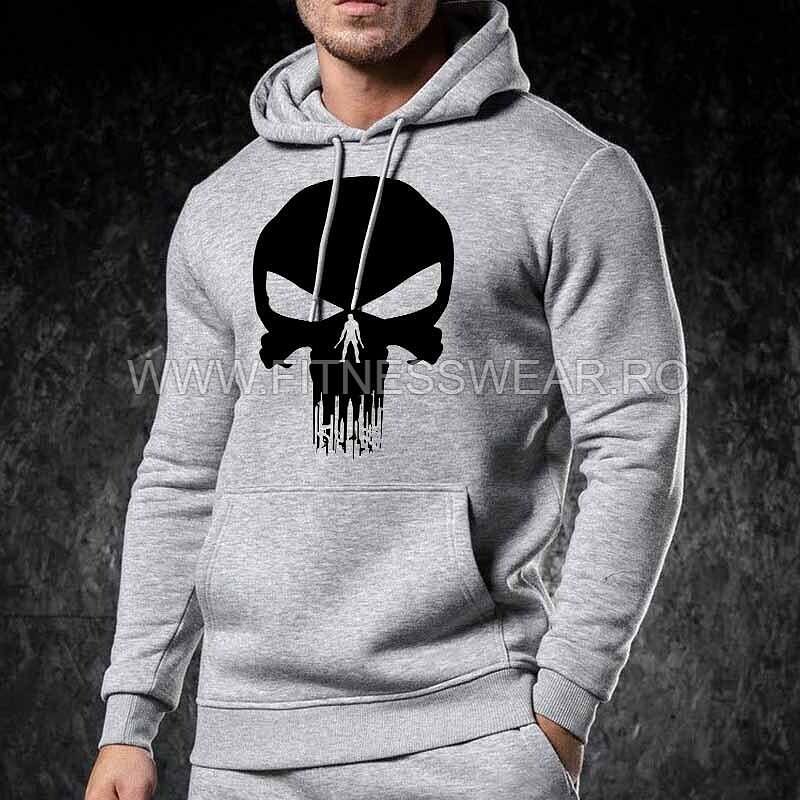 Φούτερ Skull Premium Γκρι