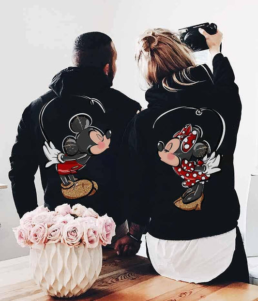 Φούτερ για ζευγάρια Mickey and Minnie Kiss