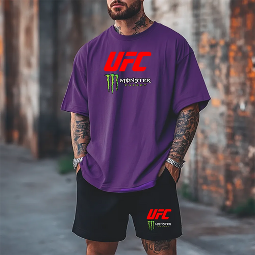 Σετ με κοντομάνικο MonsterUFC Prpl
