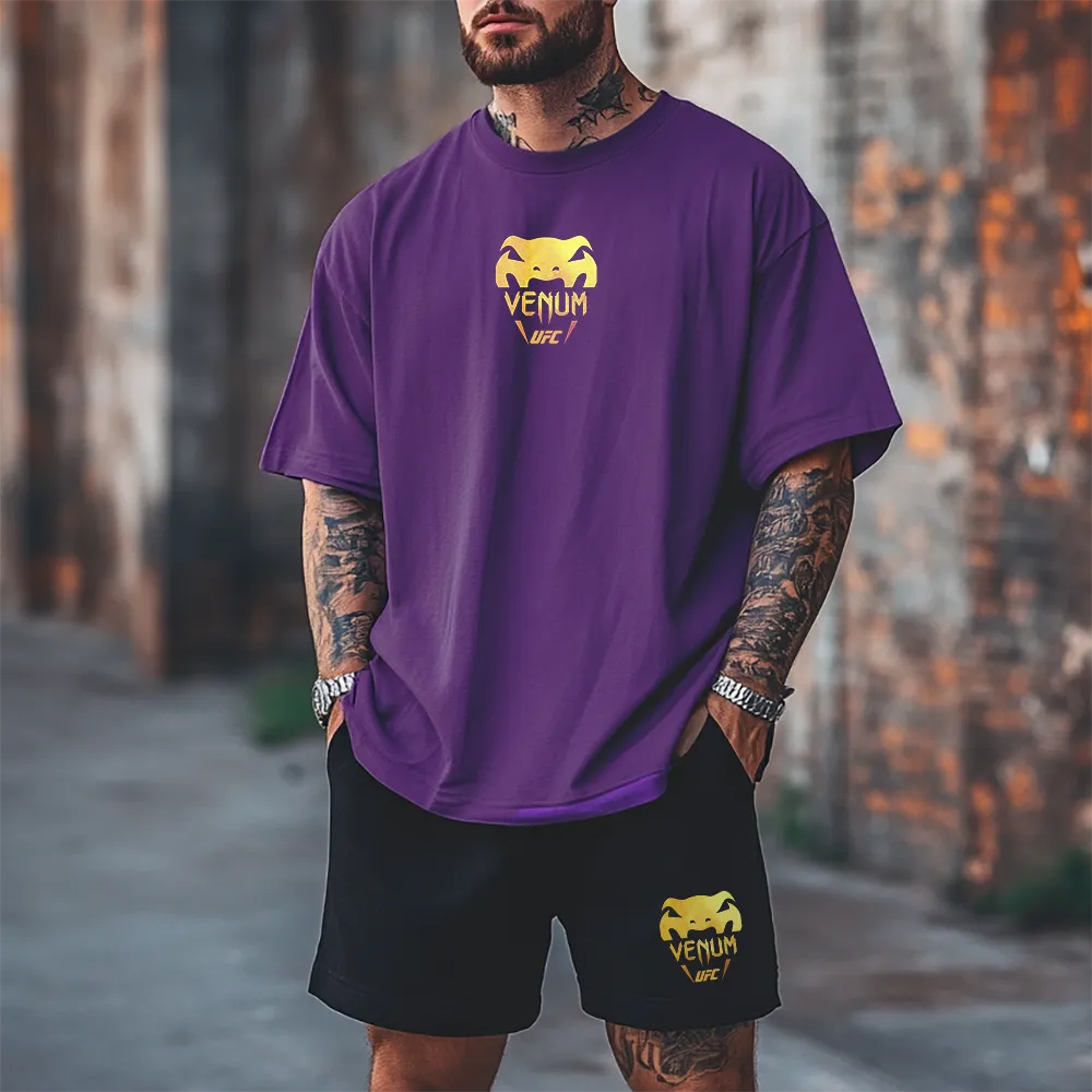 Σετ με κοντομάνικο Venu Gold UFC