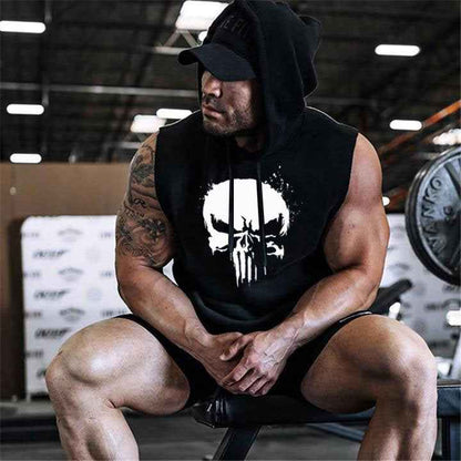 Αμάνικα φούτερ The Punisher Black