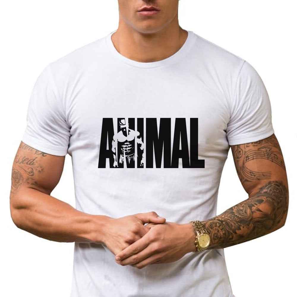 T-shirt Animal White
