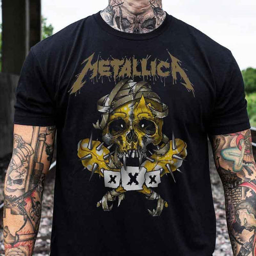 Μπλουζάκι Metallica 3 Μαύρο Μονόχρωμο