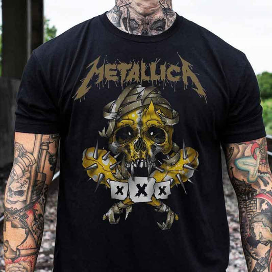 Μπλουζάκι Metallica 3 Μαύρο Μονόχρωμο
