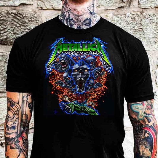 Μπλουζάκι Metallica Color Skull