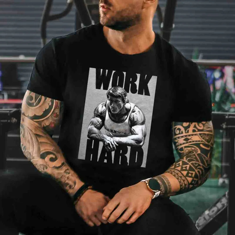 Μπλουζάκι Work Hard Arnie