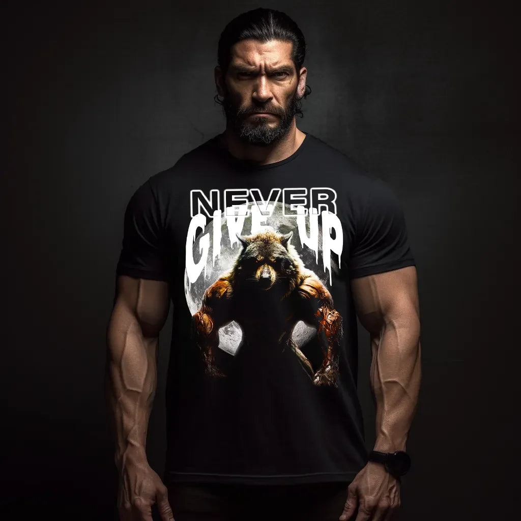 Μπλουζάκι Never Give Up Wolf