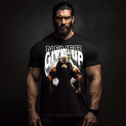 Μπλουζάκι Never Give Up Wolf