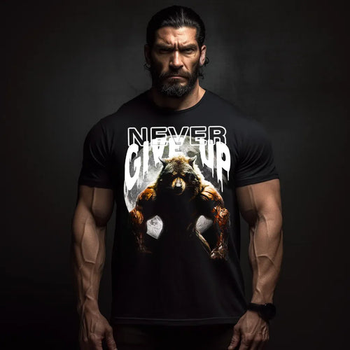 Μπλουζάκι Never Give Up Wolf