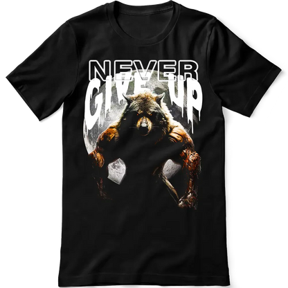Μπλουζάκι Never Give Up Wolf
