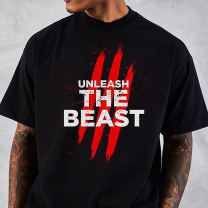 Oversized μπλουζάκι Oversize Unleash The Beast