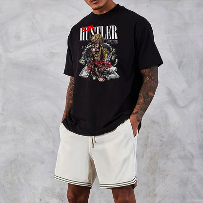 Oversized μπλουζάκι Born Hustler