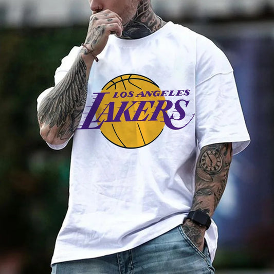 Oversized Μπλουζάκι Lakers Wh