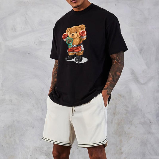 Oversized μπλουζάκι Bear Champ