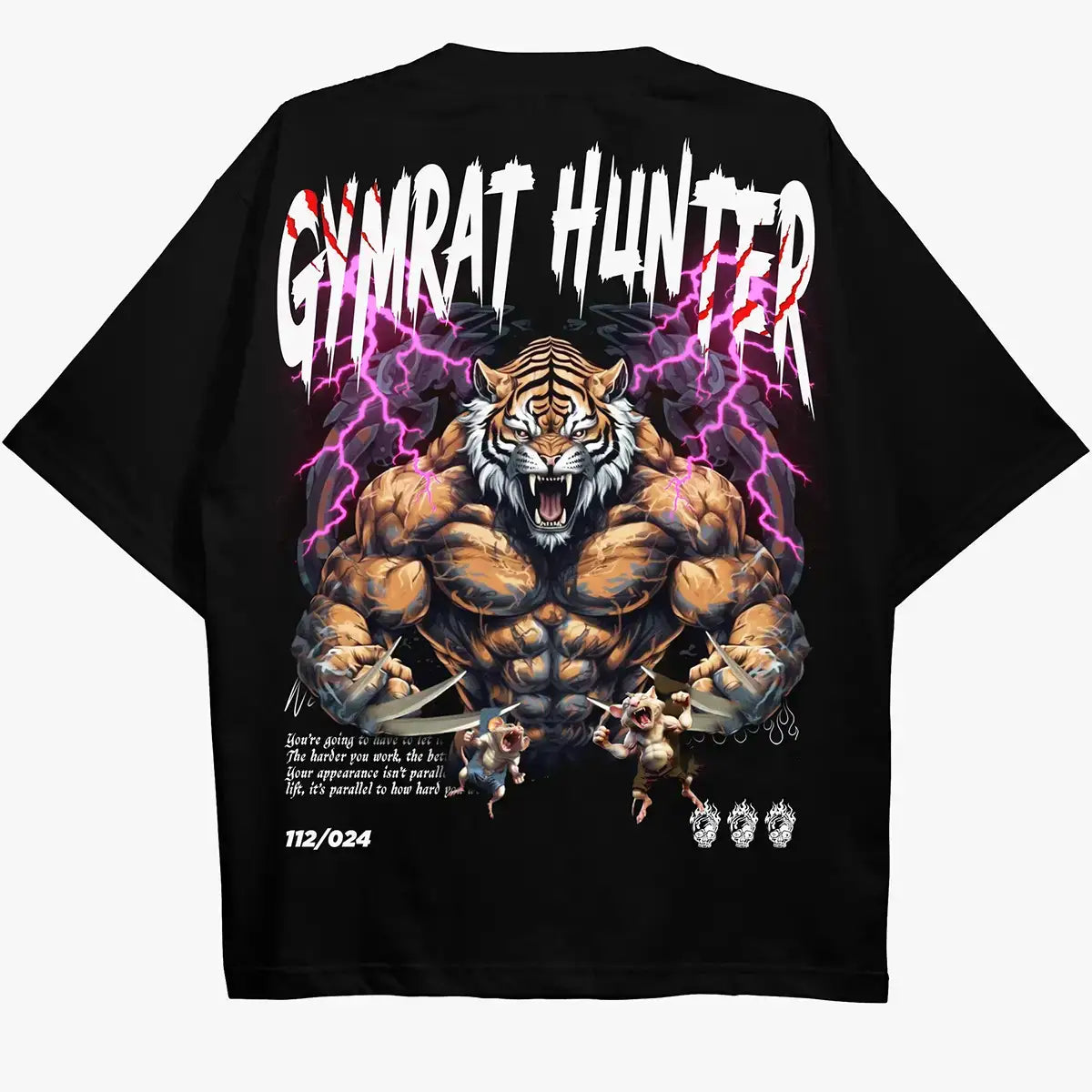 Oversized μπλουζάκι Gym Rat Hunter