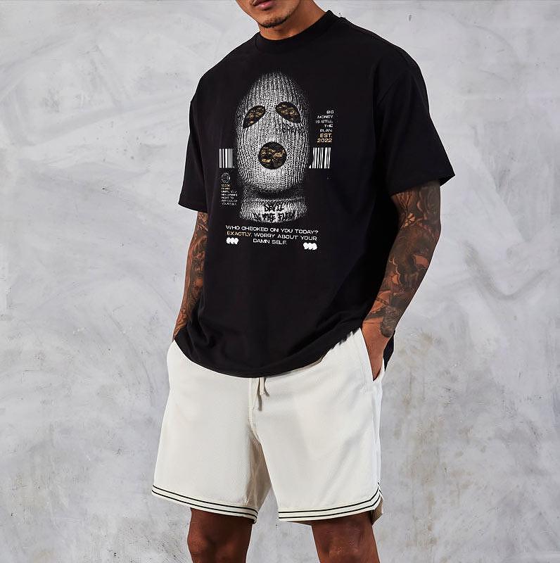Oversized Μπλουζάκι Oversize Gangsta Devil