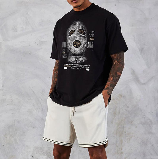 Oversized Μπλουζάκι Oversize Gangsta Devil