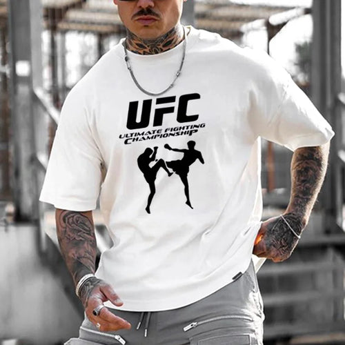Oversized Μπλουζάκι Oversize UFC Wh
