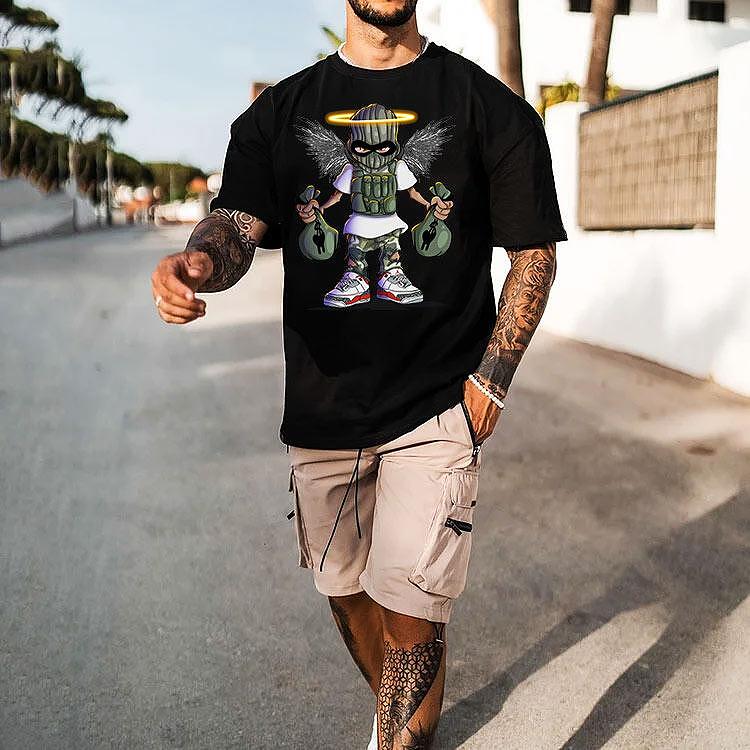 Oversized Μπλουζάκι Gangsta Cash